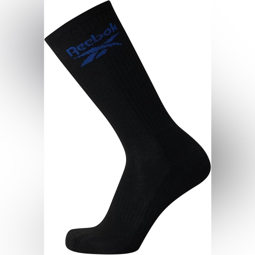 (4) Reebok Men's Crew Socks - 4 Pack Stretch Performance Cushioned Crew Socks